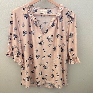 MELLODAY Ruffled‎ Blouse Top Size XL